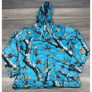 Legendary Whitetails Ladies Women's Power 1/4 Zip Hoodie Big Game Glacier Large